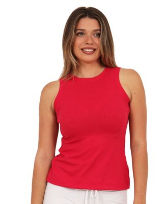 Women's Ribbed Knit Sleeveless Tank Top