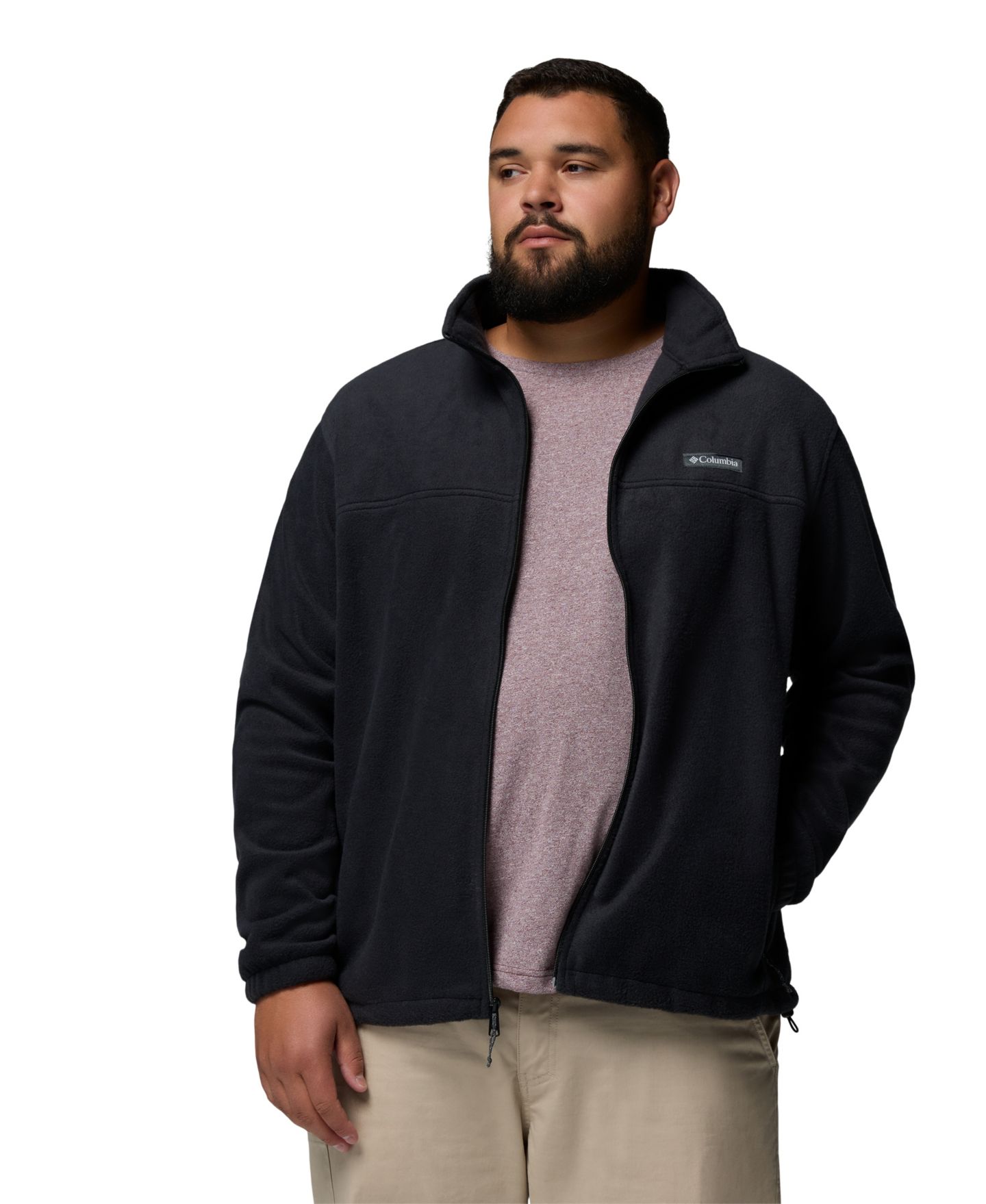 Мужская куртка Columbia Big & Tall Steens Mountain Fleece, цвет: Чёрный — фото 3