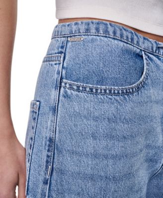 Women's Mid-Rise Flowy Relaxed Straight Jeans