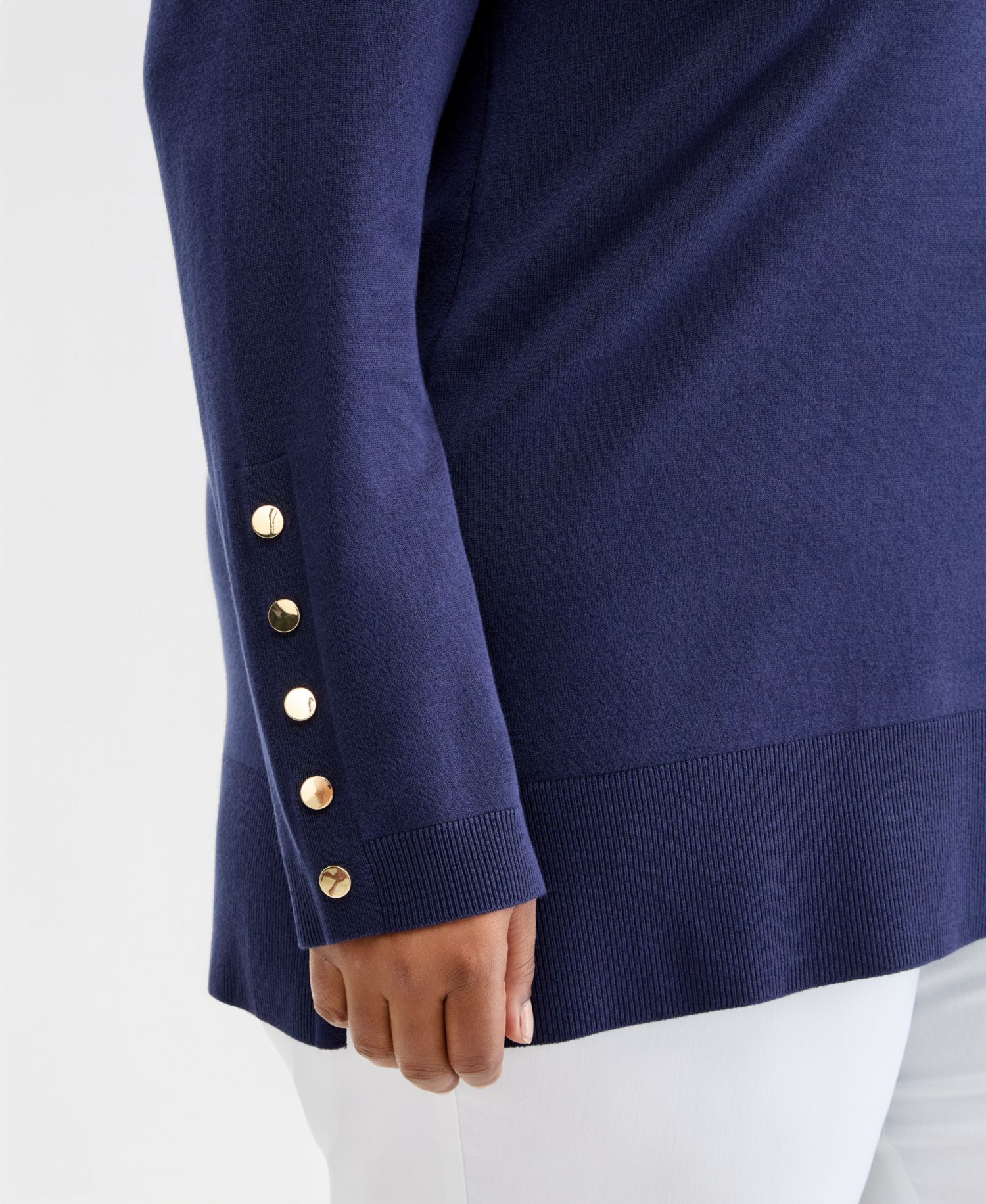 Petite Boat Neck Long-Sleeve Sweater