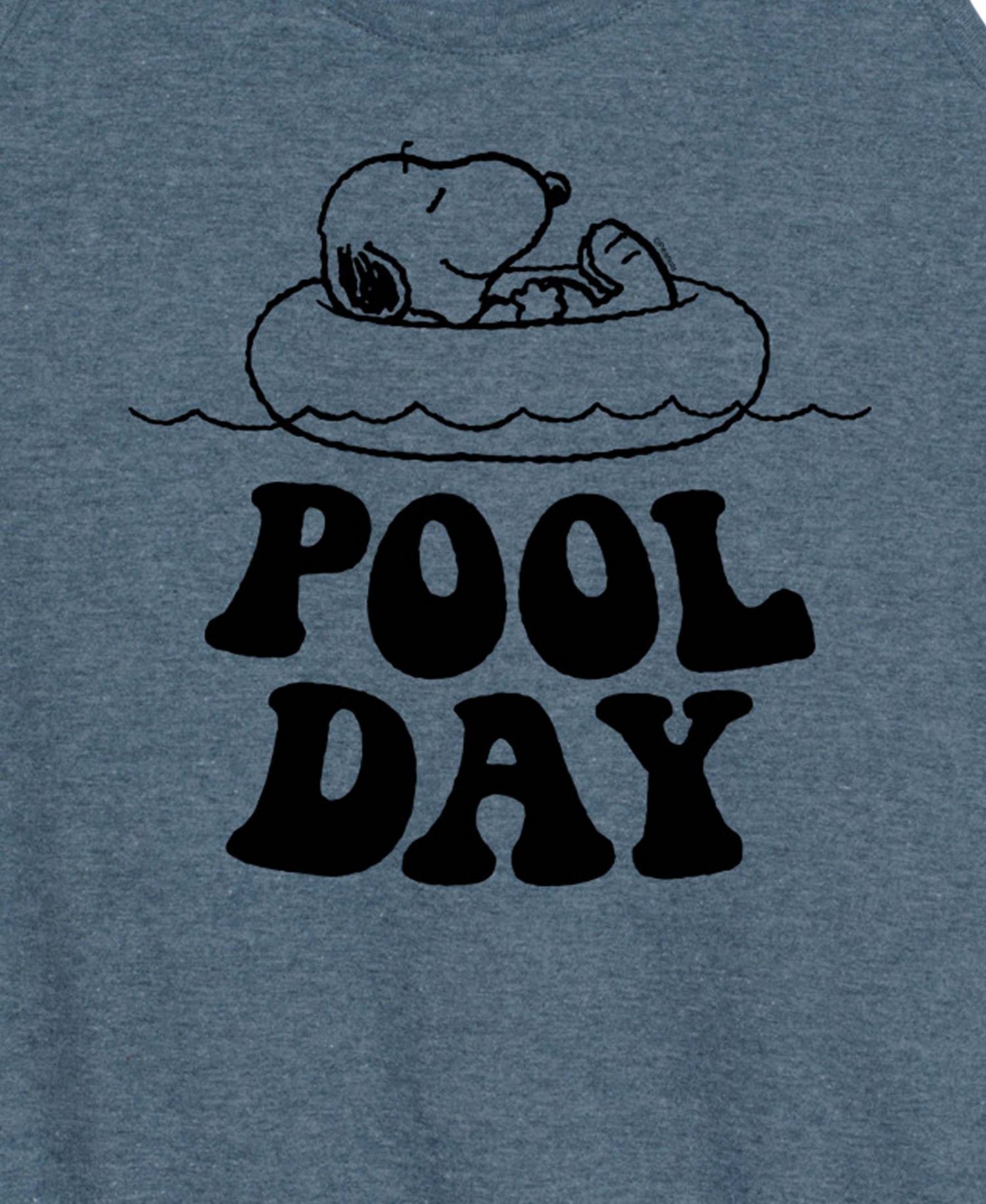 Plus Size Peanuts Snoopy Pool Day Racerback Graphic Tank Top