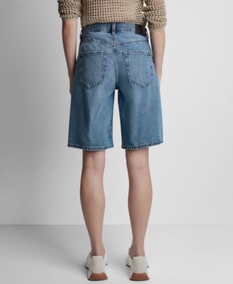 Women's Mid Rise Denim Bermuda Shorts
