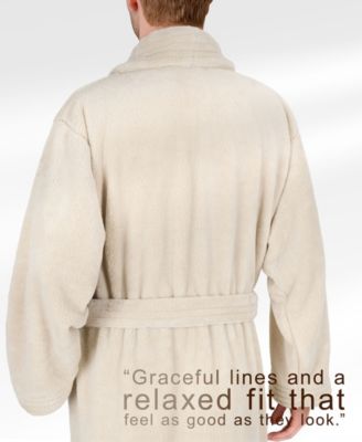 Unisex Luxury Hotel Spa Warm Shawl Collar Soft Plush Fleece Bath Robe