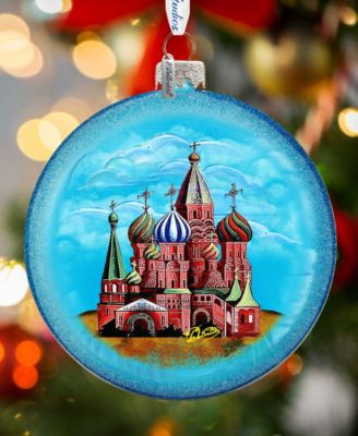 Saint Basil Cathedral Glass Ornament