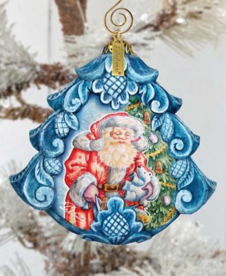 Hand Painted Gift Giving Pleasure Scenic Ornament