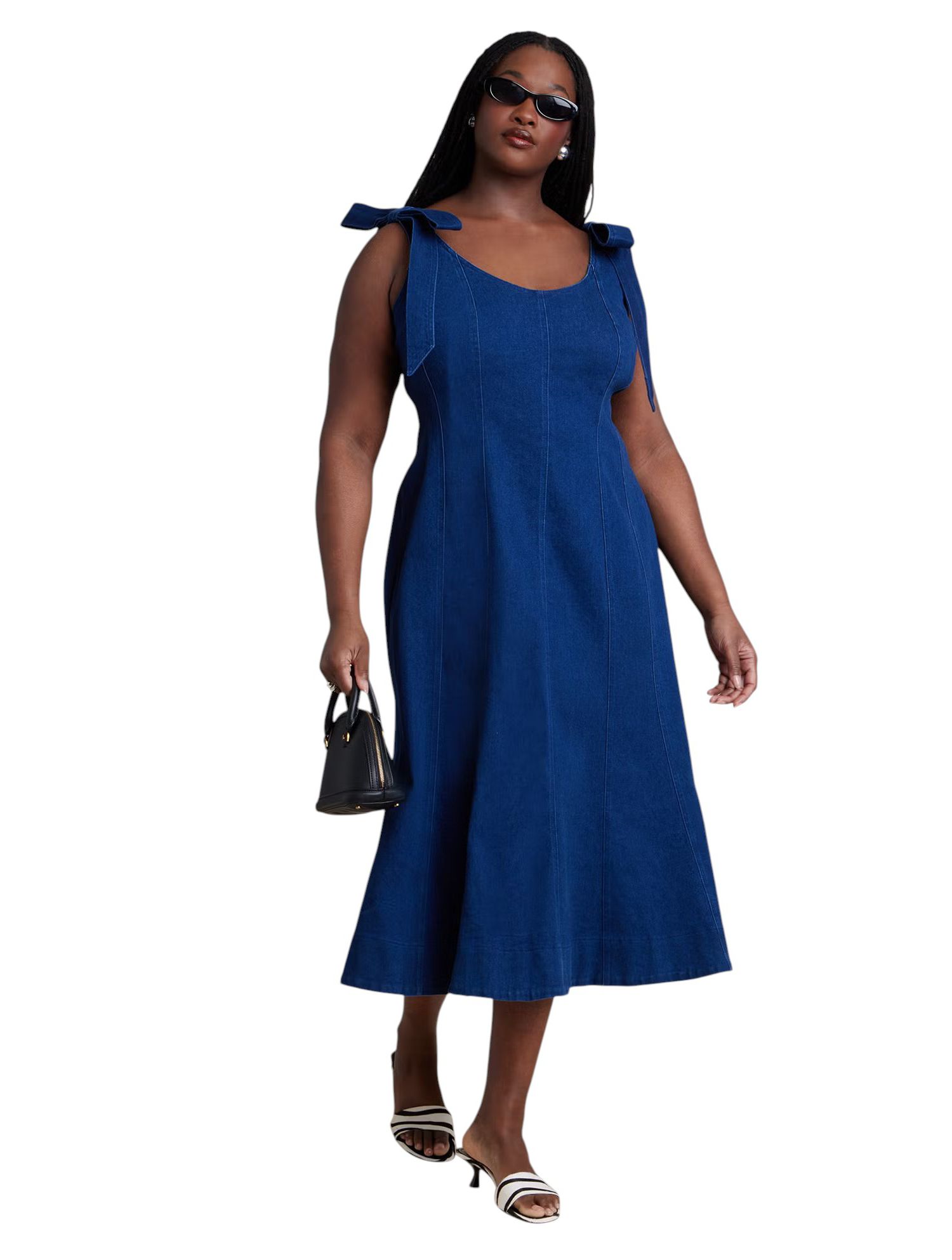 Women's Denim Trumpet Dress