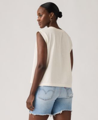 Women's Boxy Crew Neck Tank Top