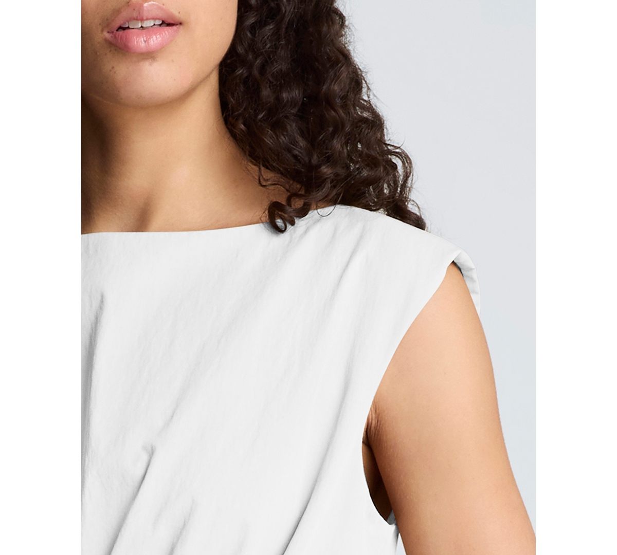 Kenneth Cole Women's Sleeveless Boat Neck Midi Dress