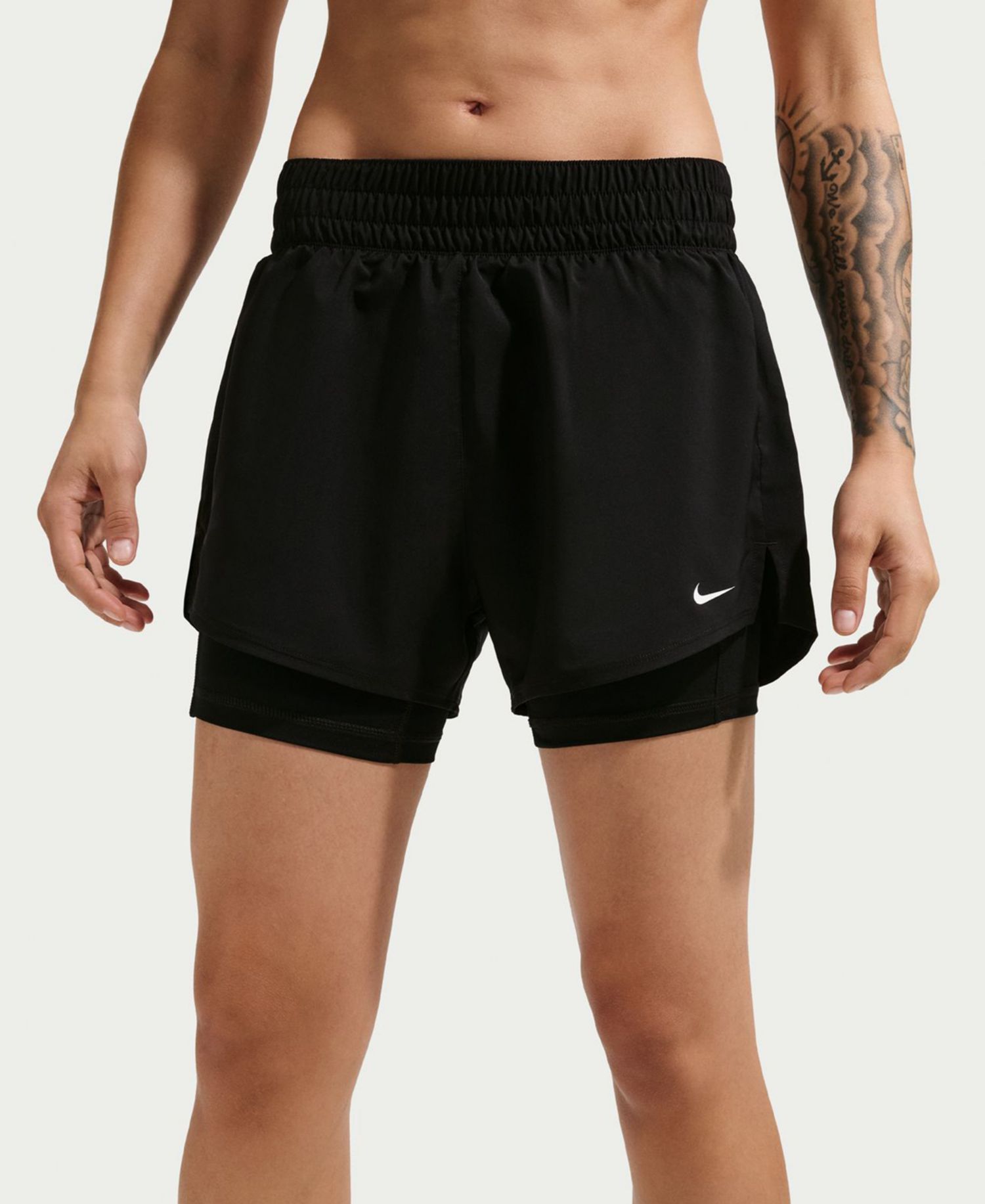 Женские шорты 2-в-1 One Dri-Fit с завышенной талией