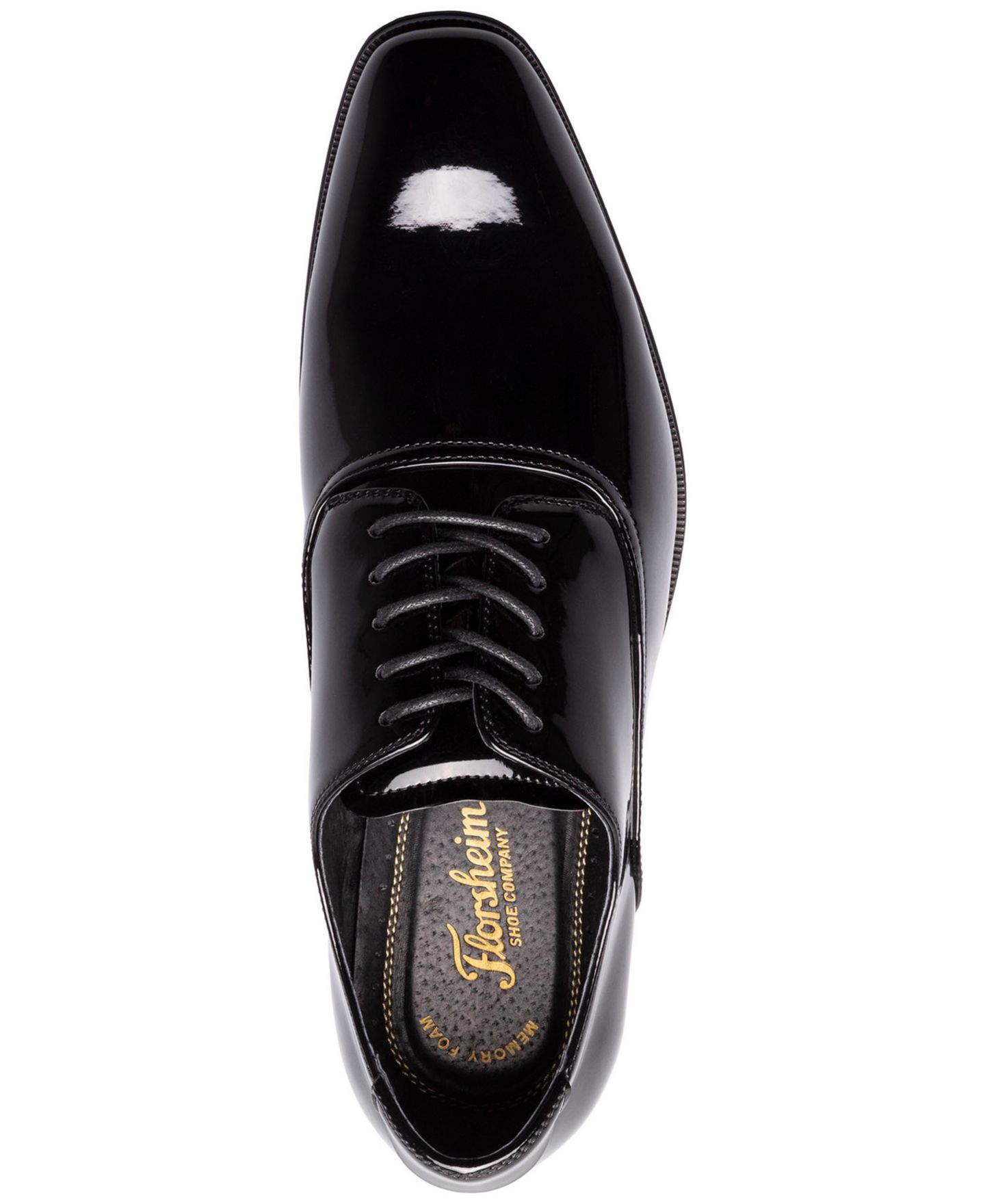 Обувь Florsheim Men's Atlanta Plain-Toe Tuxedo, цвет: Чёрный лаковый — фото 4