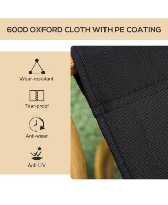 Set of 2 Folding Camping Chair, Portable Armchairs,