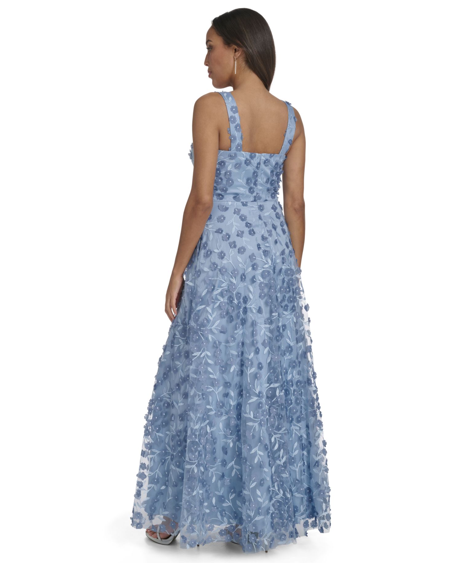 Women's V-Neck Sleeveless Ball Gown