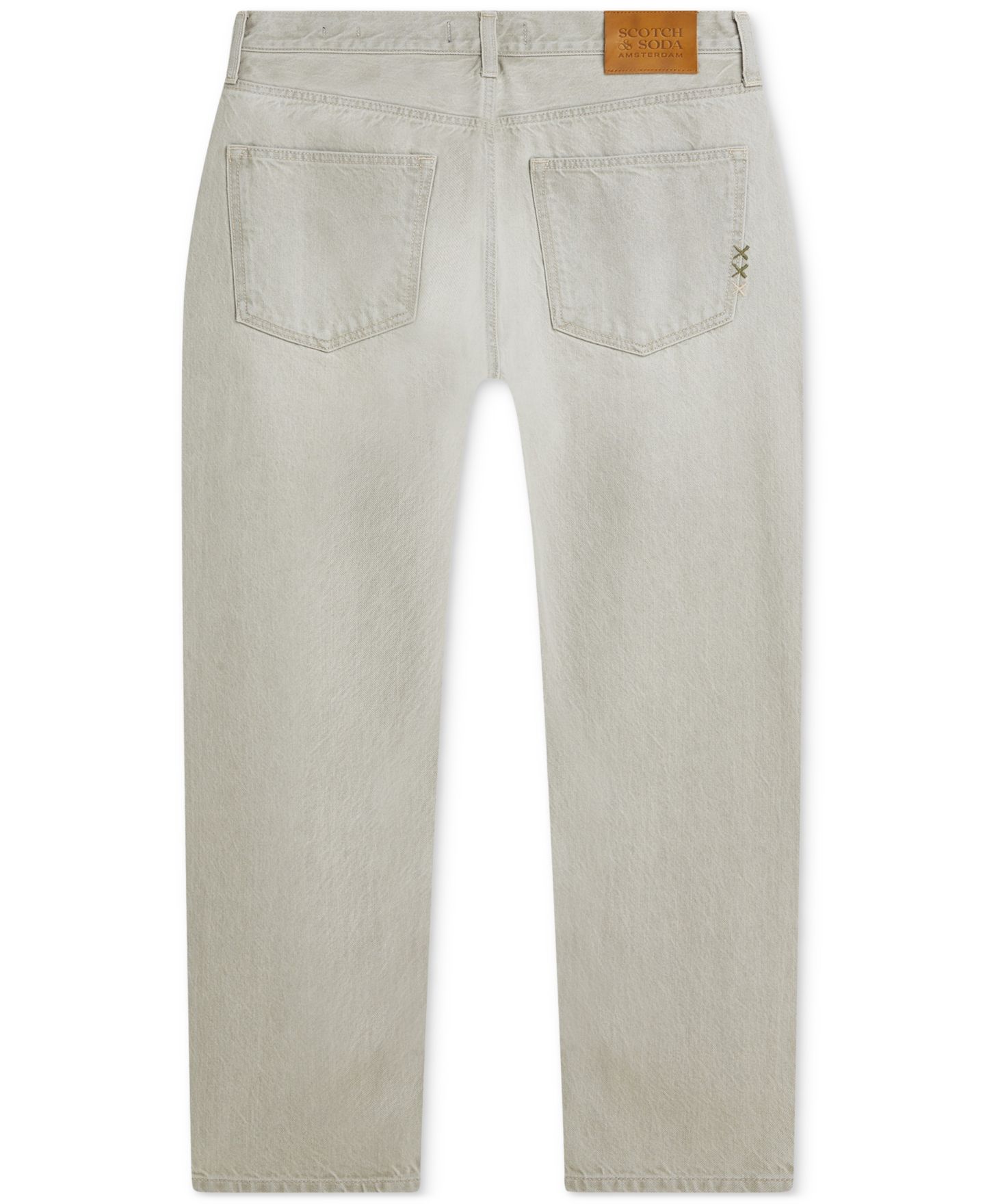 Мужские джинсы SCOTCH & SODA Dean Loose Tapered-Fit Straight-Leg, цвет: Облачный — фото 6