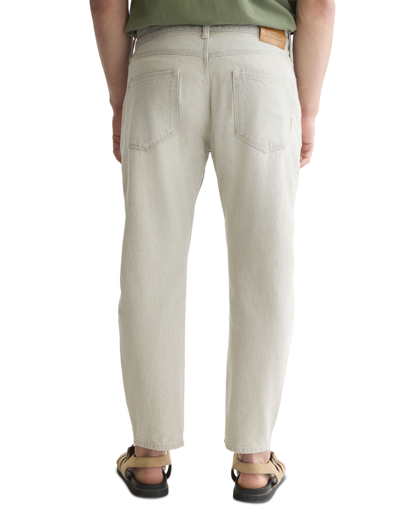Мужские джинсы SCOTCH & SODA Dean Loose Tapered-Fit Straight-Leg, цвет: Облачный — фото 4