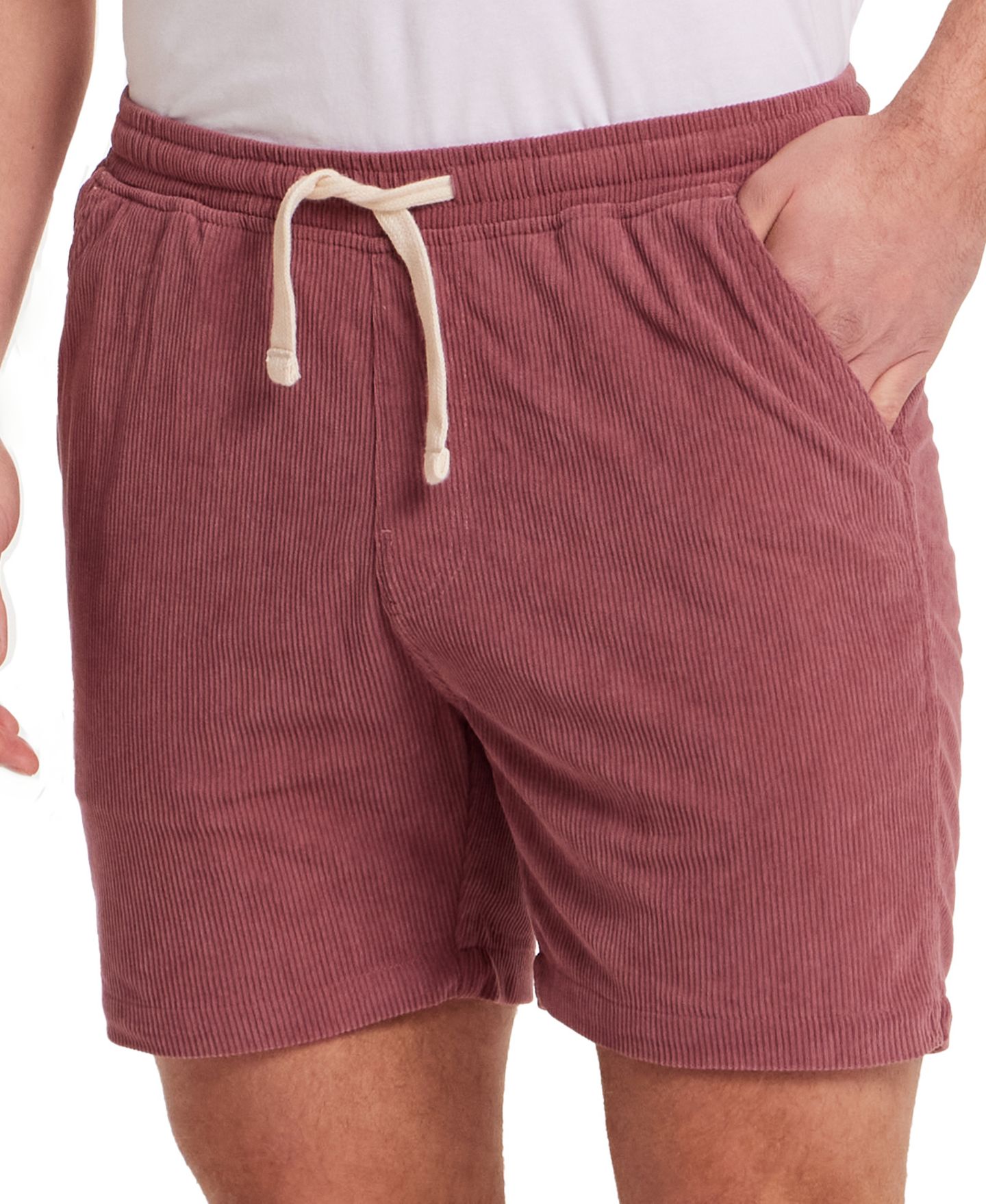 Мужские шорты Weatherproof Vintage Regular-Fit 6" Corduroy Cabana, цвет: Розовый коричневый — фото 3