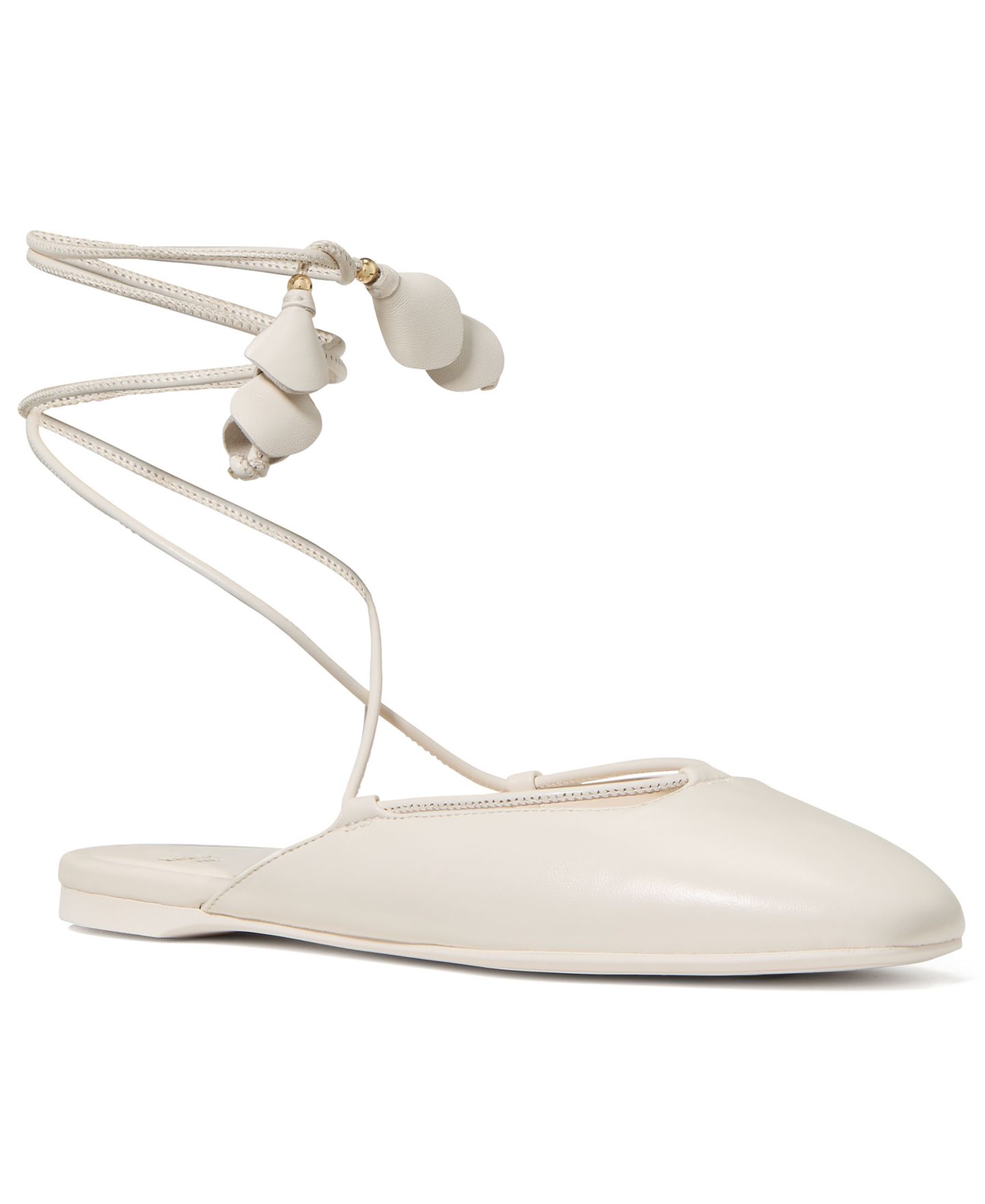 Женские сабо kate spade new york Eloise Ankle Wrap Mule Flats, цвет: Кремовый — фото 1