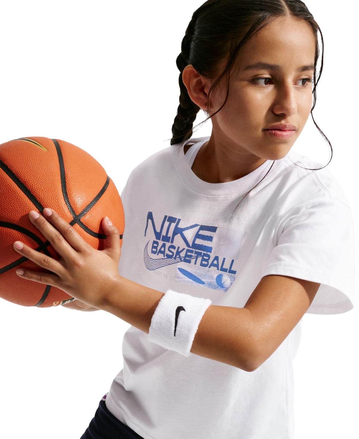 Nike Girls' 7-16 Sportswear Short-Sleeve T-Shirt