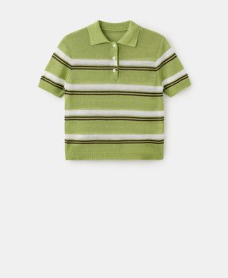 Women's Knitted Polo-Neck Sweater