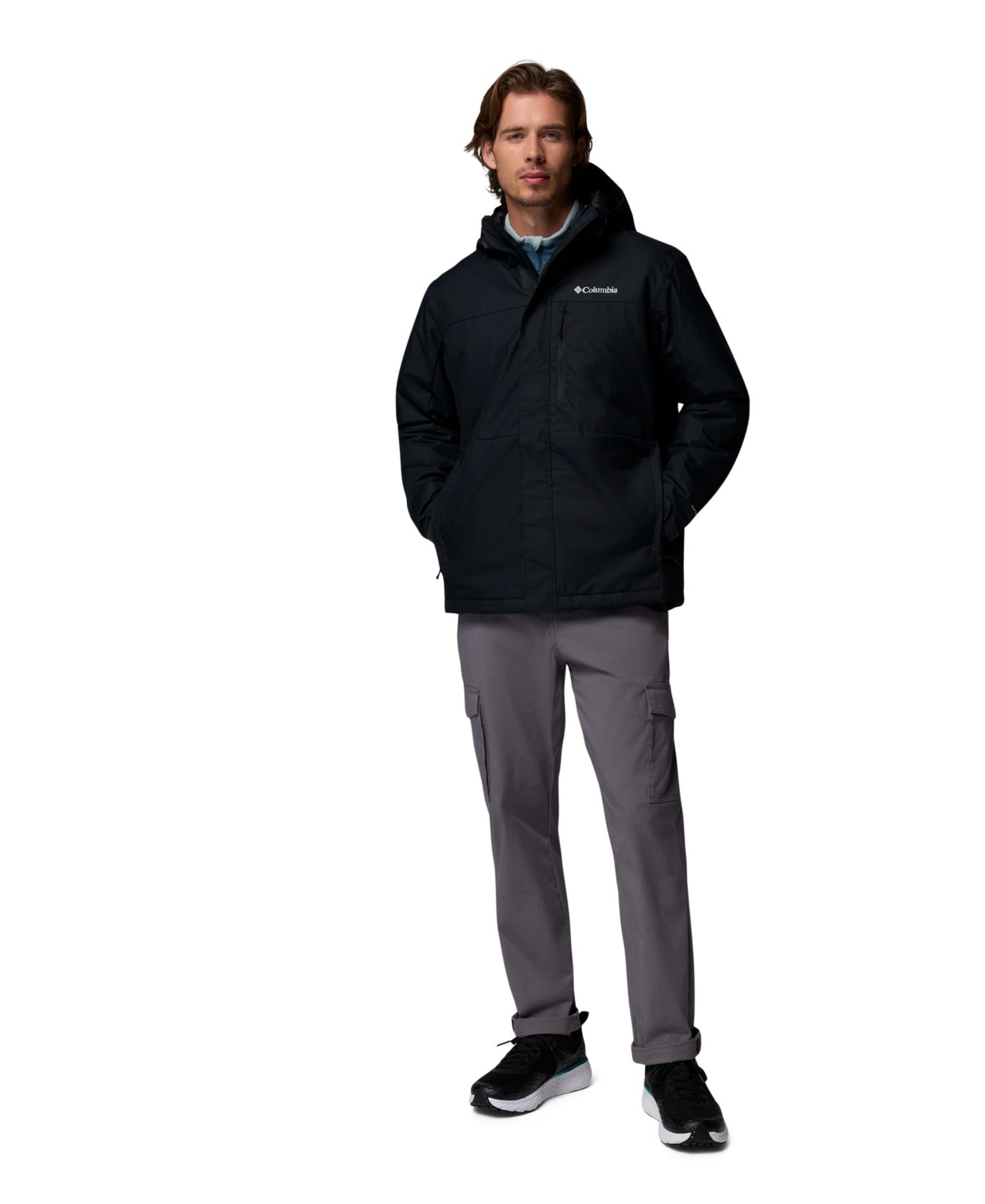 Мужская куртка Columbia Hikebound II Insulated, цвет: Чёрный — фото 2