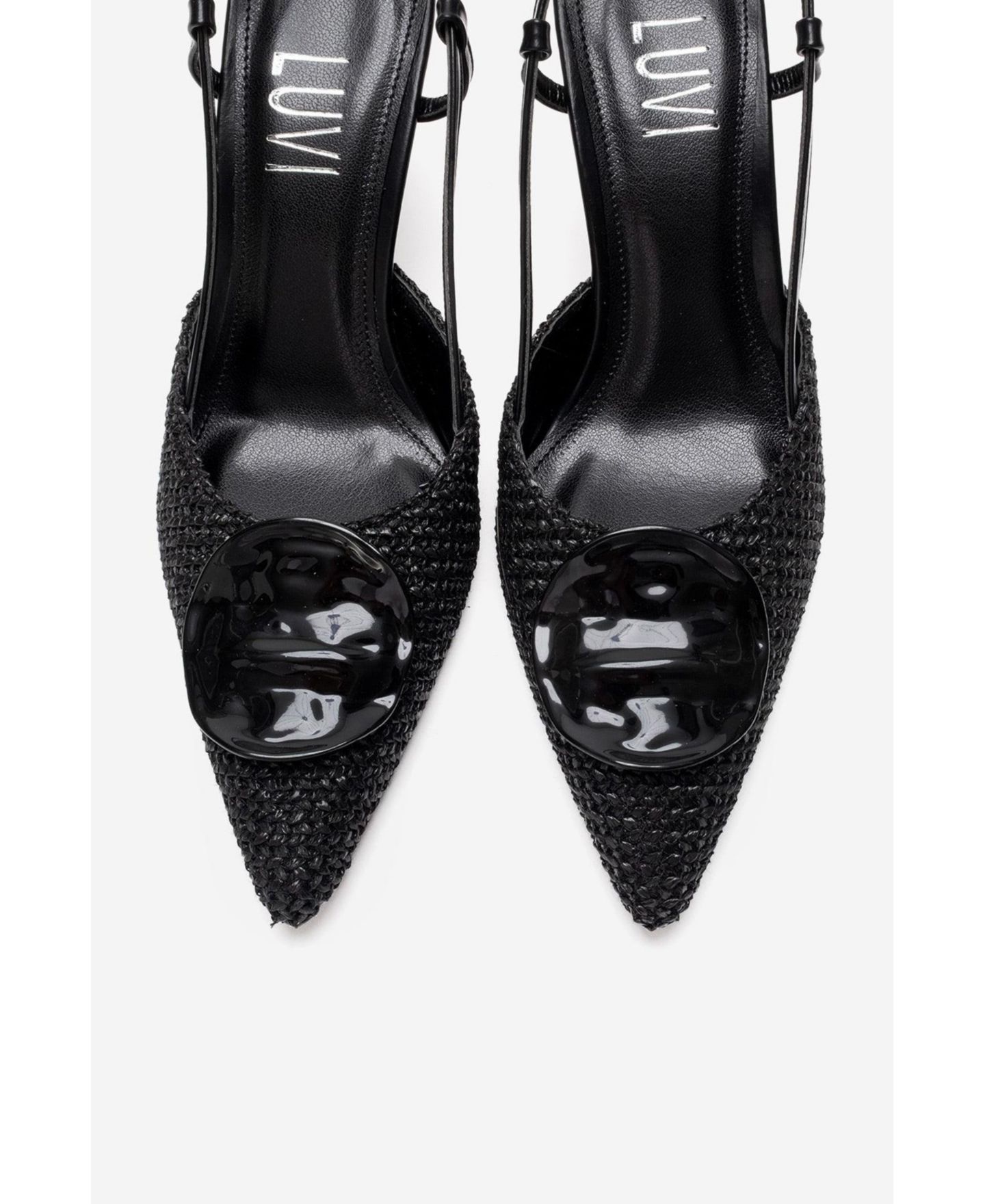 Женские туфли Prologue Shoes Women Levia Woven Pointed Toe Slingback, цвет: Чёрный — фото 4
