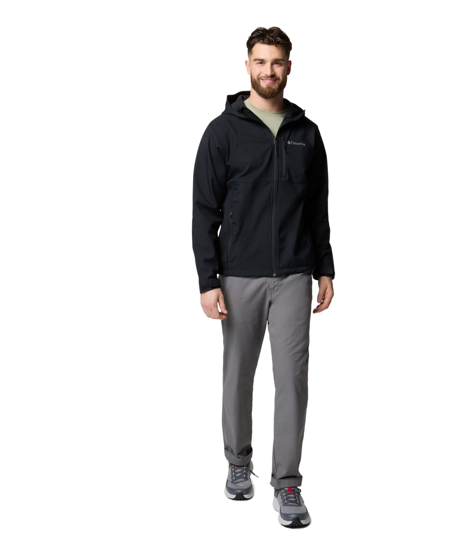 Мужская куртка Columbia Ascender II Hooded, цвет: Чёрный — фото 2