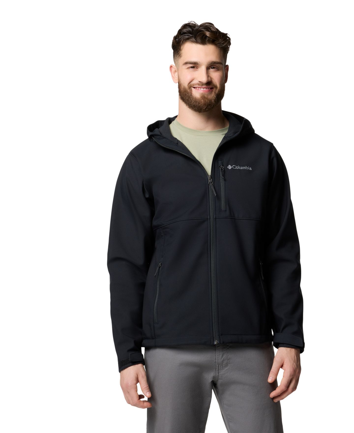 Мужская куртка Columbia Ascender II Hooded, цвет: Чёрный — фото 3