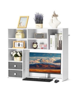 3 Tier Desktop Bookshelf 37 x 10 x 31.1 in Office Storage Organizer