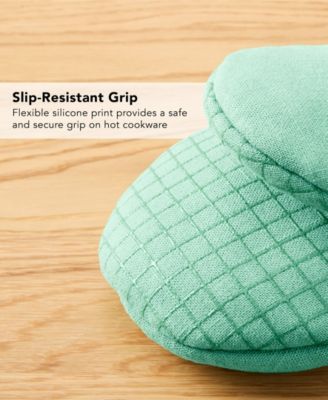 Gourmet Series Gridlines Mini Oven Mitts Set, Pack of 2