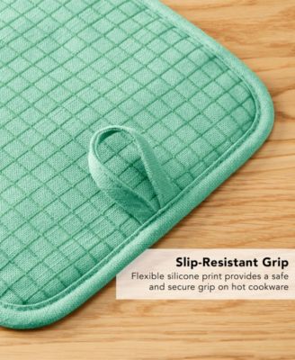 Gourmet Series Gridlines Pot Holder Set, Pack of 2