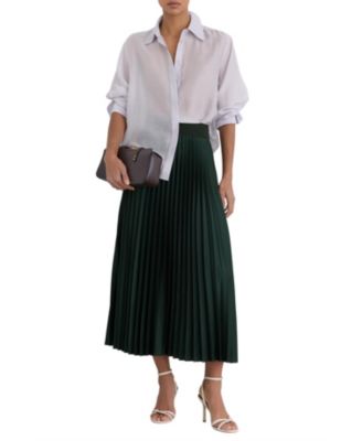 Women's Pleated Midi Skirt