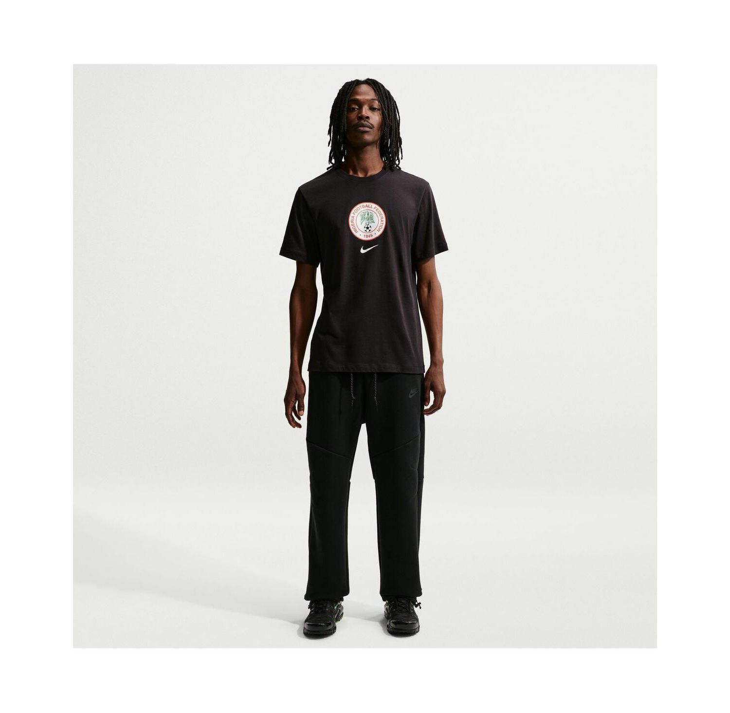 Men's Black Nigeria National Team Crest T-Shirt