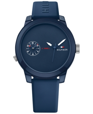 Tommy Hilfiger Men's Cool Sport Navy Silicone Strap Watch 