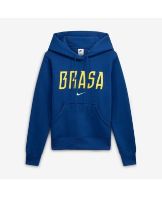 Women's Blue Brazil National Team Phoenix Fleece Hoodie