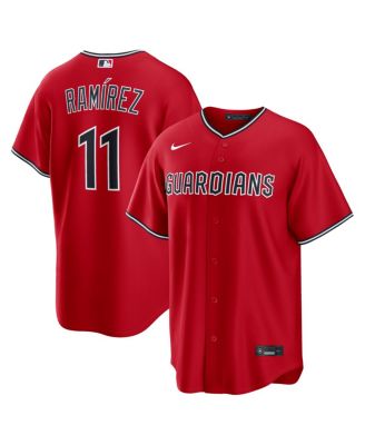 Men's Jos&eacute; Ramírez Red Cleveland Guardians Alternate Replica Jersey