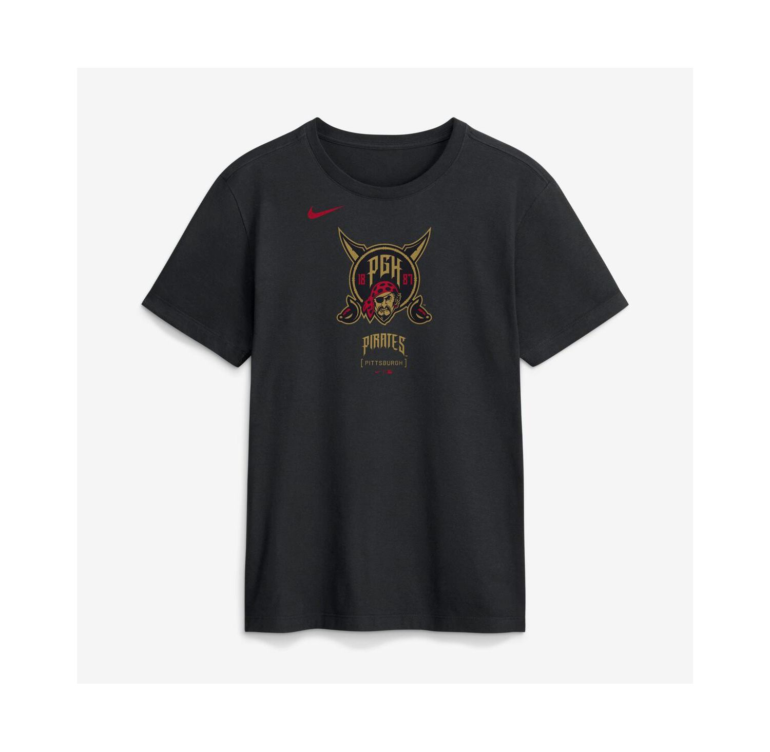 Men's Black Pittsburgh Pirates 2026 City Connect Large Logo T-Shirt