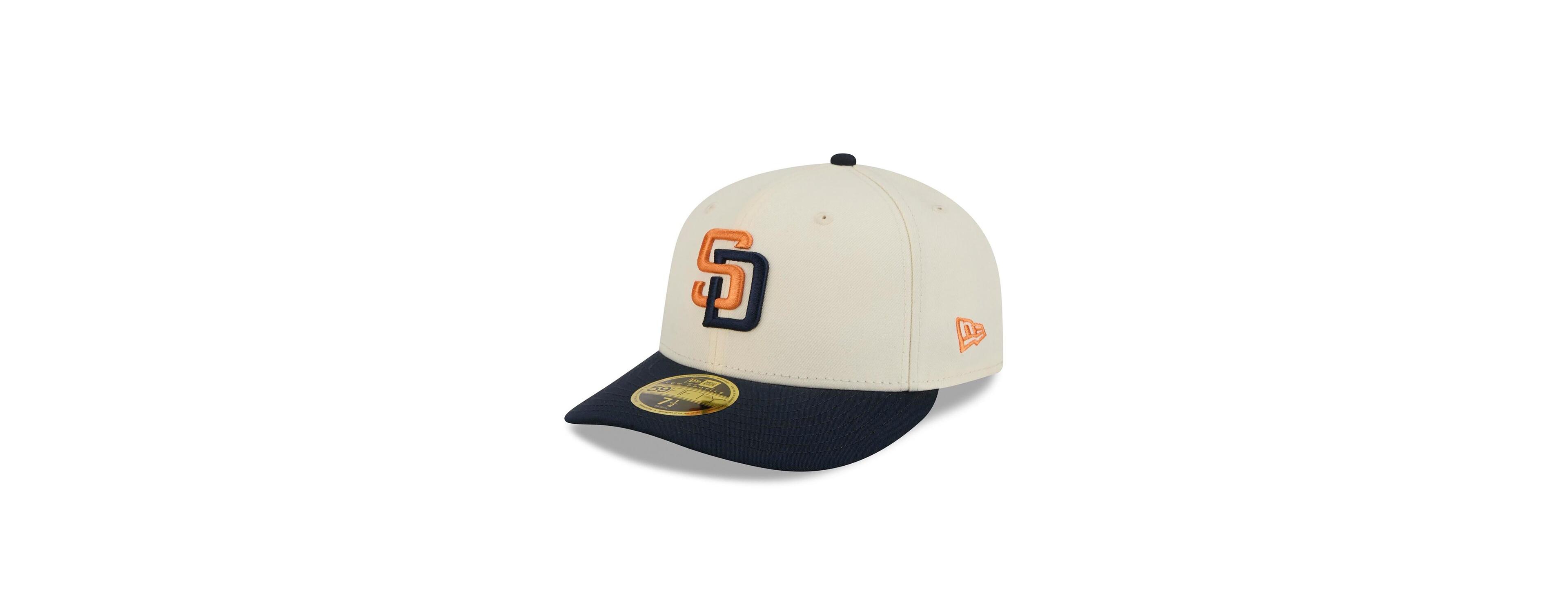 New Era Men's Cream/Obsidian San Diego Padres 2026 City Connect Low Profile 59FIFTY Fitted Hat