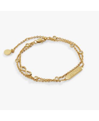 Sister Infinity Chain Double Strand Bracelet