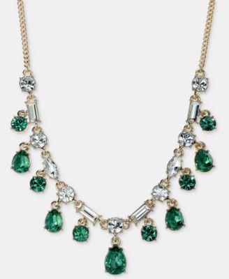 Crystal Shaky Statement Necklace, 16" + 3" extender