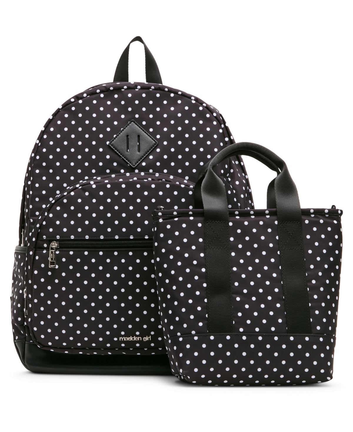 Madden Girl Lynx Nylon Dome Medium Backpack and Lunchbox Set