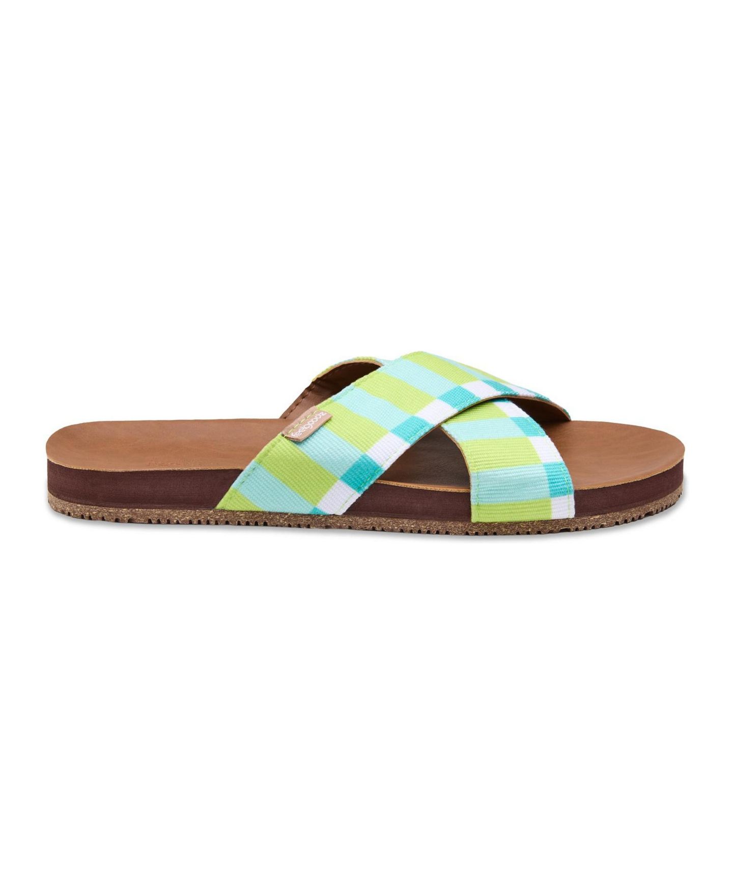 Женские сандалии Feelgoodz Zensole Cascades Faux Leather Double Strap Slide, цвет: Hayes — фото 2