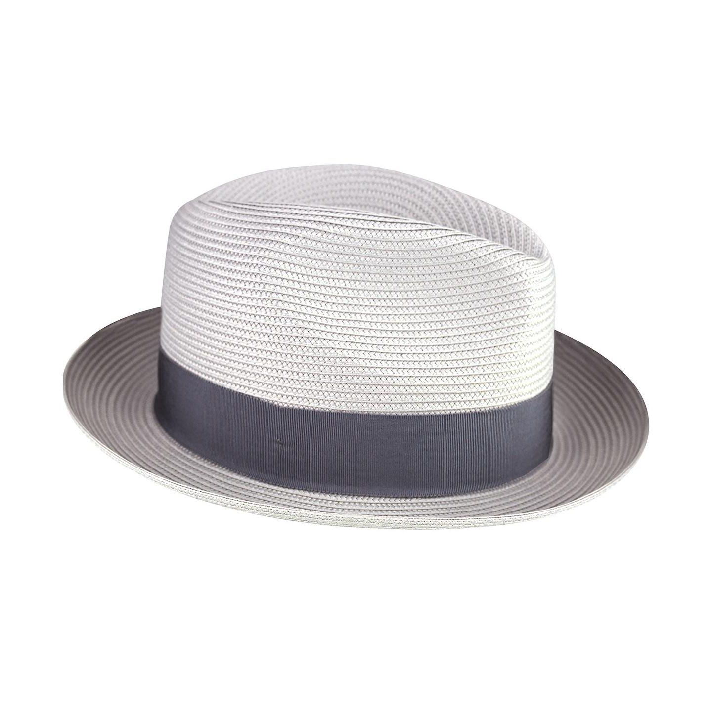 Мужские головные уборы Bailey 1922 Craig Braided Fedora, цвет: Серый — фото 3