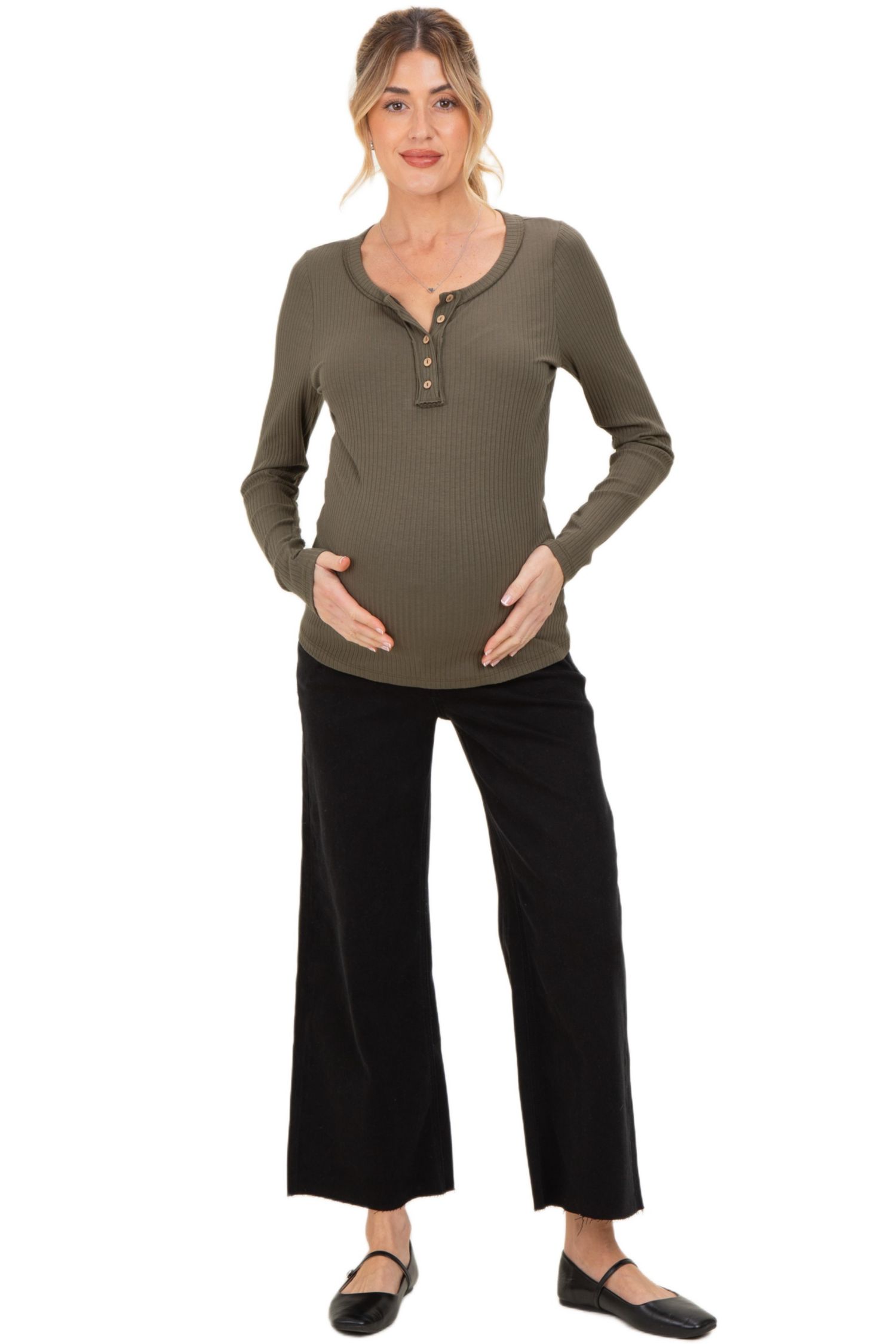 Women's Raw Hem Crop Wide Leg Jeans