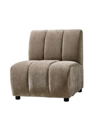 Shalon 28 inches Modern 1-Piece Chenille Channel Tufted Sofa