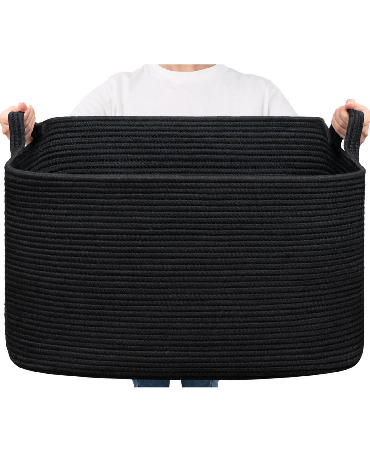 Gnuadz Woven Rope Storage Basket Rectangle