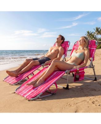 Patio Beach Lounge Chair Folding Chaise Lounge w/ Pillow Hot