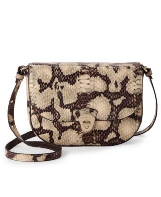 Portia Mythos Feline Small Leather Crossbody Handbag