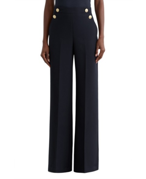 Женские брюки REISS Women's Wide-Leg Button-Detail Pants
