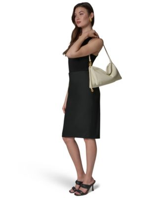 Donna Karan New York Large Leather Shoulder Bag - Macy's