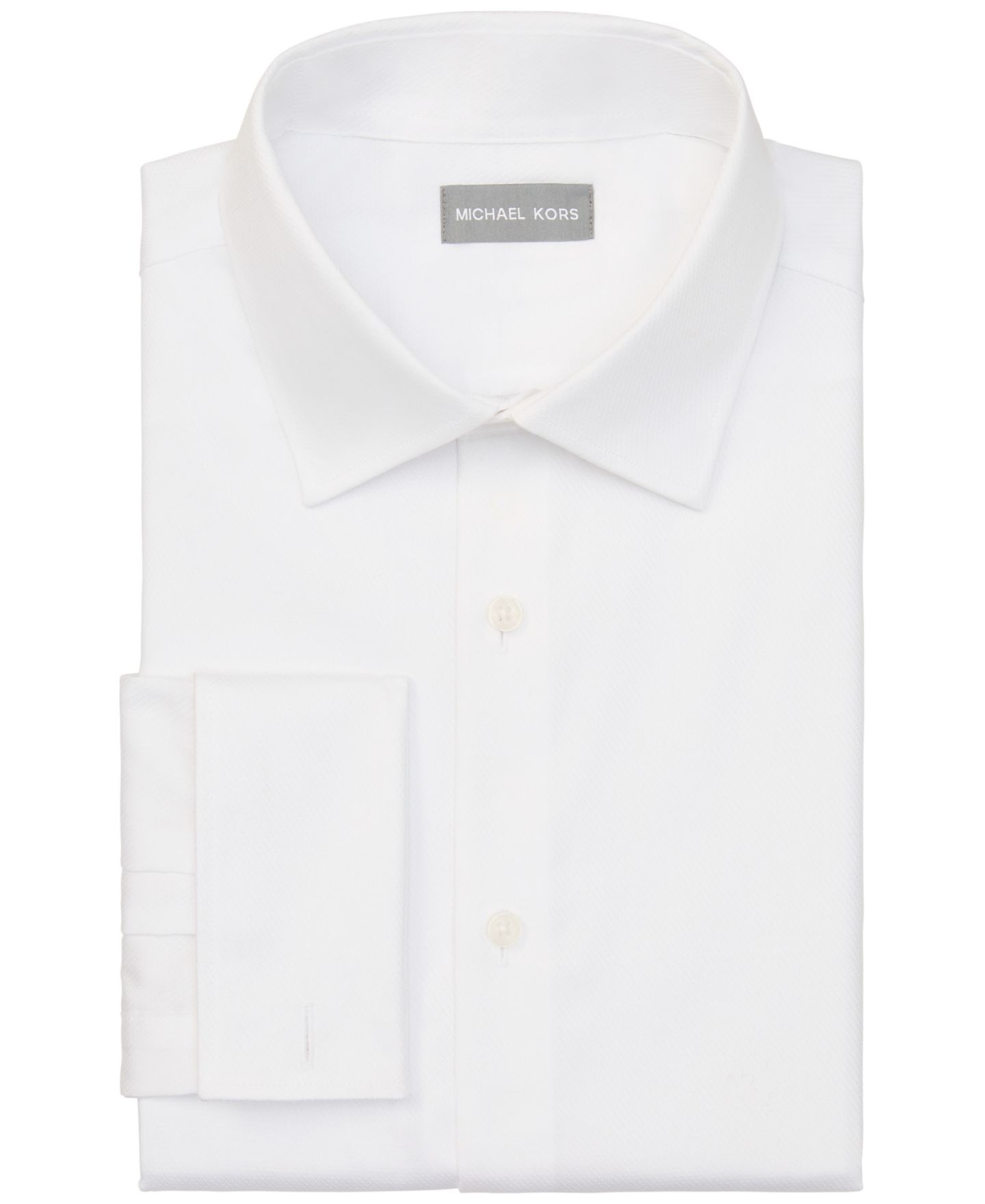 Мужская рубашка Michael Kors Passport Spread Collar, цвет: Белый — фото 4