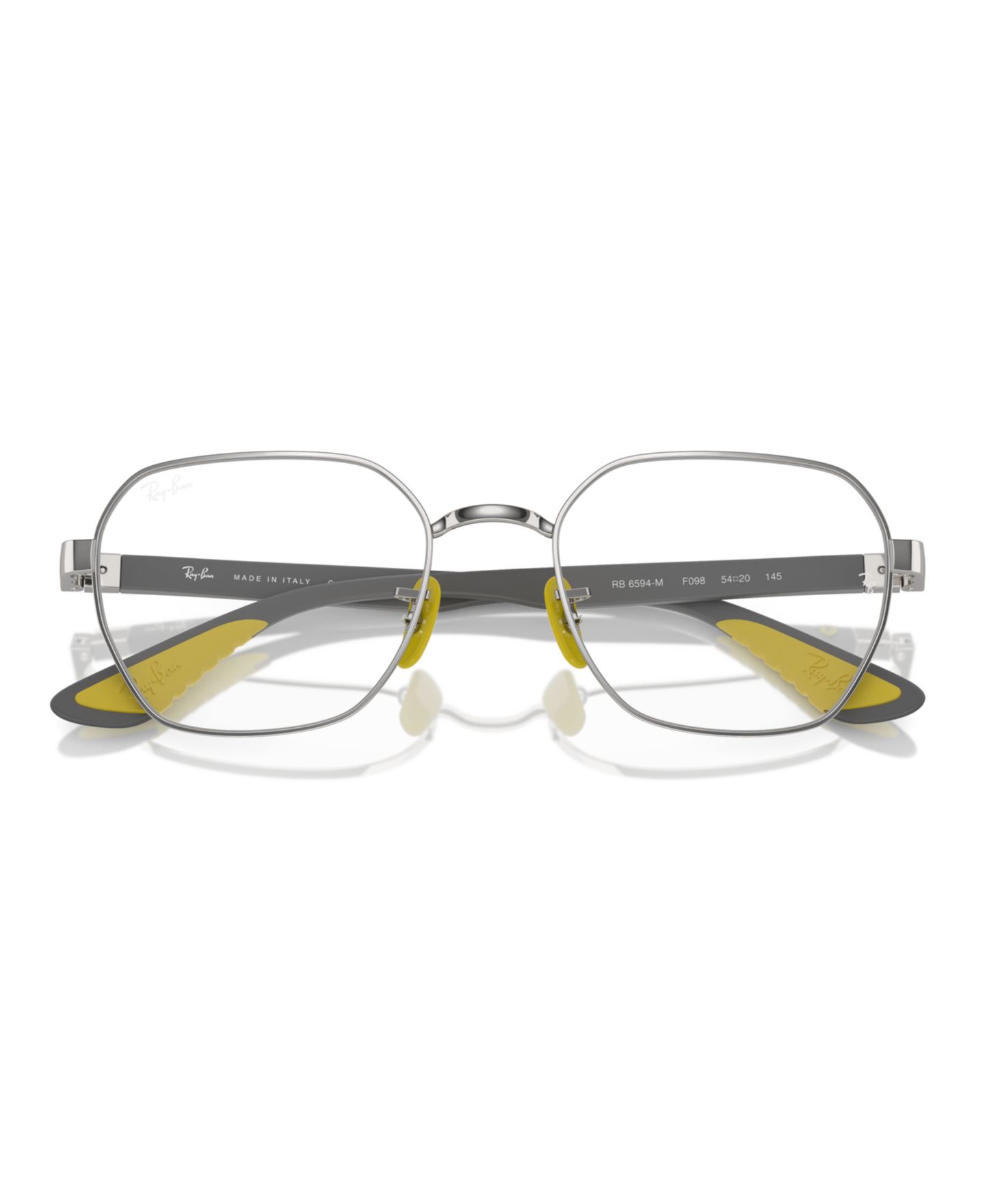Очки Ray-Ban Irregular Unisex Eyeglasses, RB6594M, цвет: Серебряный — фото 5